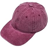 WeiTrust Baseball Cap Soft Cotton Plain Washed Vintage Comfort Unstructured Low Profile Dad Hats