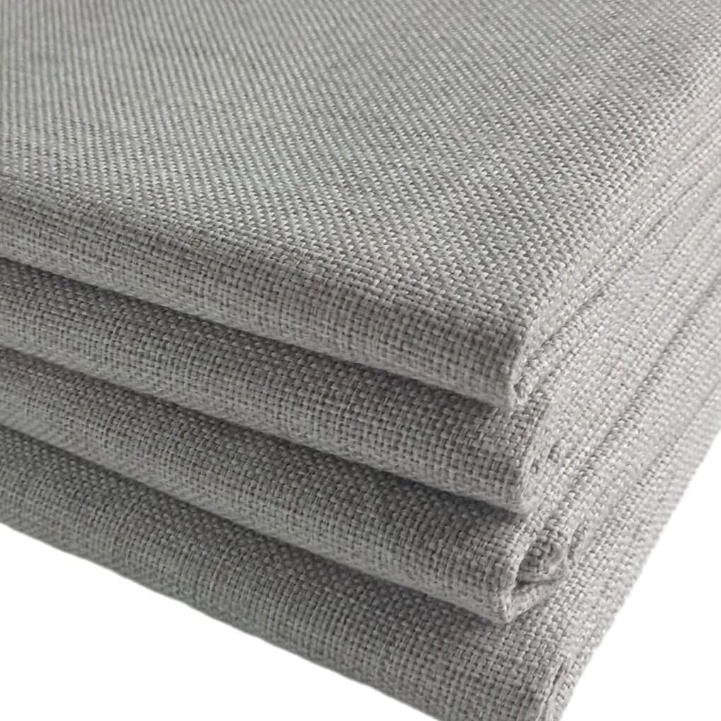 TinaKim Upholstery Fabric, for Sofa Chair, Linen Type Cloth Material (Grey 4, 1 Yard (57x 36 inch)) — image 1
