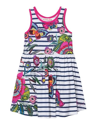 Desigual Mädchen Kleid Girl Knit Dress Straps (Vest_Libreville)