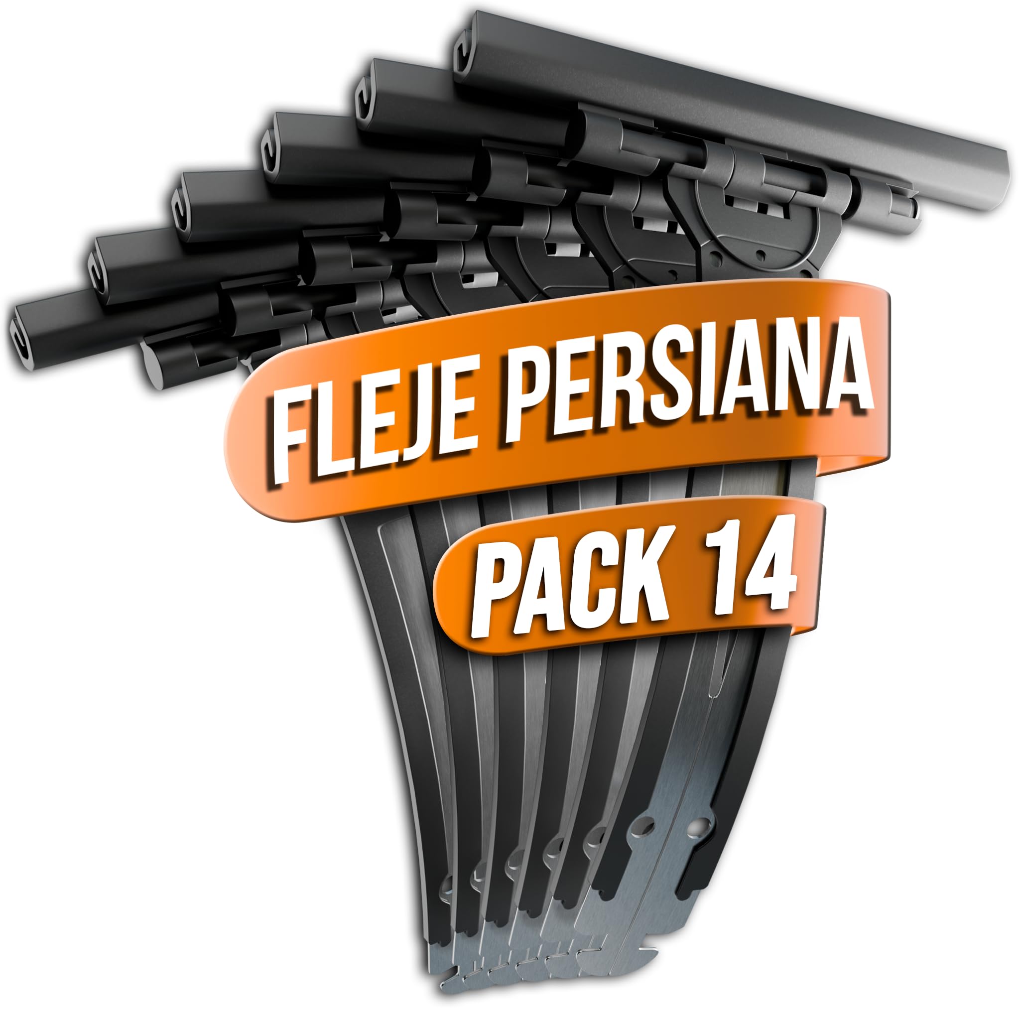 14 x Roller Blind Straps – Spare Parts Compatible with PVC Aluminium and Plastic Blinds – Accessories for Roller Blinds – Strong Steel Strap – Universal Blind Hook (14)