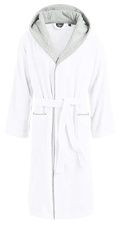 Egeria CAIRO Unisex Bademantel mit Kapuze für Damen und Herren