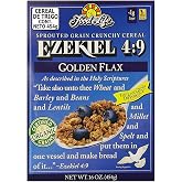 Food For Life Ezekiel 4:9 Organic Sprouted Grain Cereal, Golden Flax, 16-Ounce Boxes (Pack of 6)