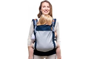 Beco Toddler Carrier - Breathable 3D Mesh Front-Carry & Backpack Style Carrier with Tall Supportive Back and Ergonomic Extra-Wide Seat for Children from 18months (20-60 lbs) - Navy