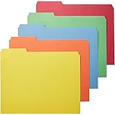 鶹 Basics AMZ401 File Folders - Letter Size (100 Pack) – Assorted Colors