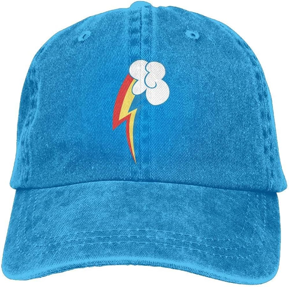 Unique Rainbow Dash Cutie Mark Cowboy Hat Vintage Chic Denim Baseball Caps Trucker Hats