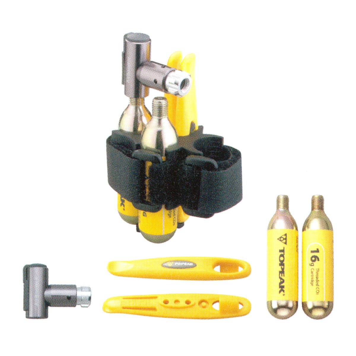 Cycling JetValve Repair Pod Puncture Kit CO2 Cylinder Tyre Tube Pump