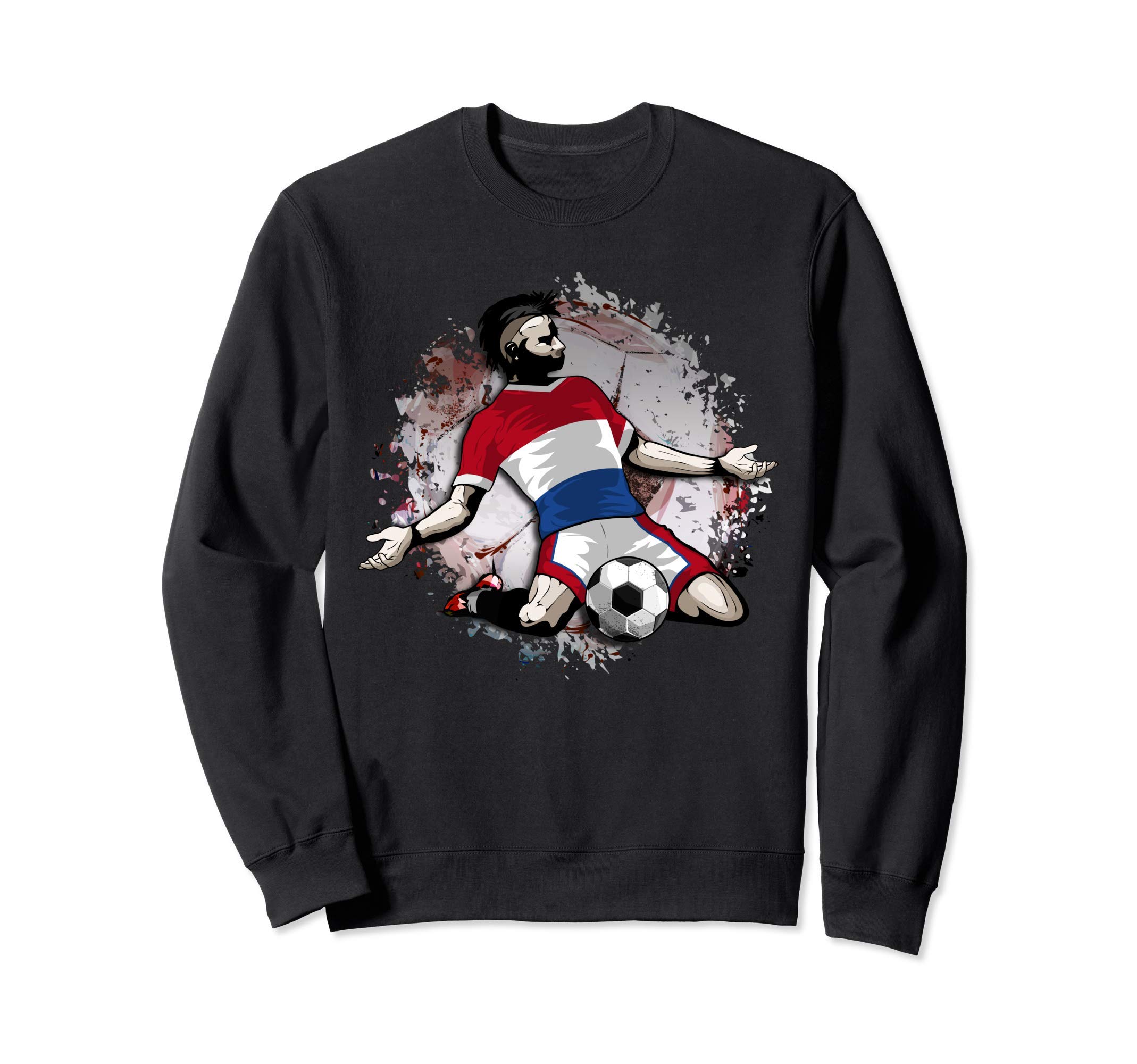 Netherlands Soccer Dutch National Flag Football Lovers Art Sweatshirt