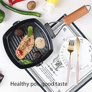 PEALO -Home Rejilla de Hierro Fundido Recubrimiento de sartén