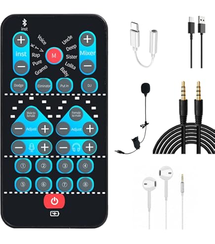 Amazon.com: VINTORKY Live Sound Card Voice Changer Mixer External