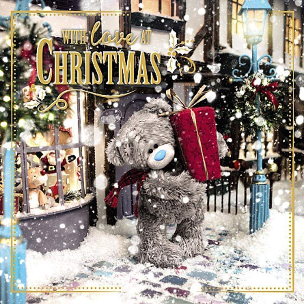 Me To You 3d Holographic Christmas Card Bear And Present | Desertcart  Mauritius