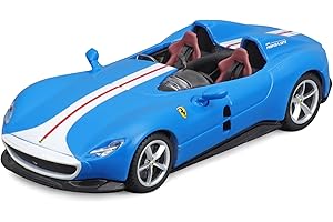 Bburago Ferrari Monza SP2 Model Car 1:43 Scale Blue/White (18-36913B)