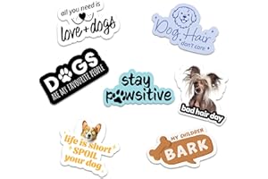 Avery Removable Pre-Printed Vinyl Dog Sticker Multipack, 7 Stickers per Pack, Durable, Water Resistant, Indoor/Outdoor Vinyl 