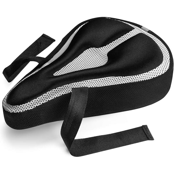 Amazon Com Roam Bike Seat Cushion Cover Padded Comfort Gel Bicycle Pad For Mountain Road Cruiser Exercise Spin Or Stationary Bikes Saddle Bike Seat Cover For Adult Men Women