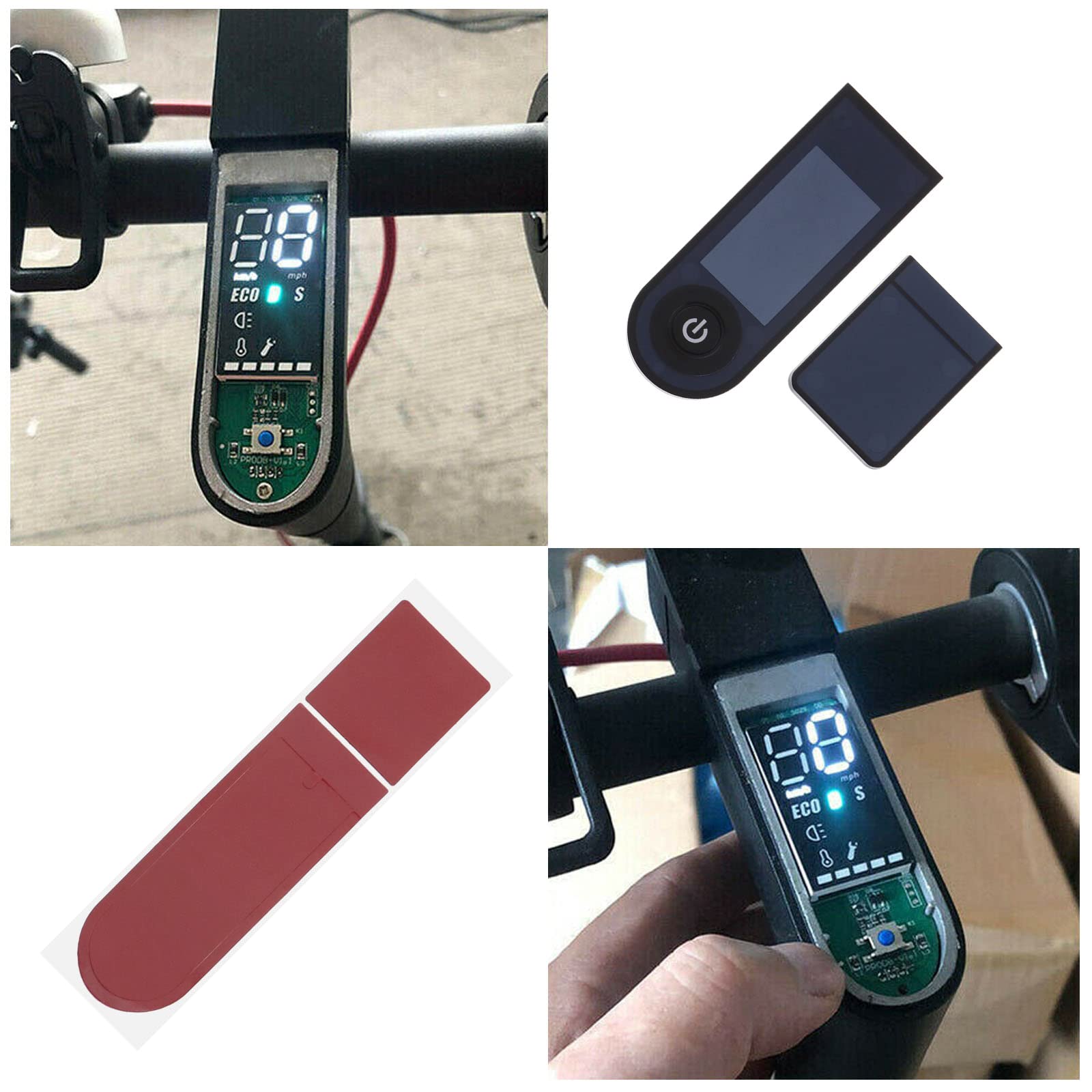 SING F LTD 1 Set of Dashboard Display Shell Replacement Plastic Screen Cover Compatible with Xiaomi M365 1S Essential Pro Pro 2 Electric Scooter