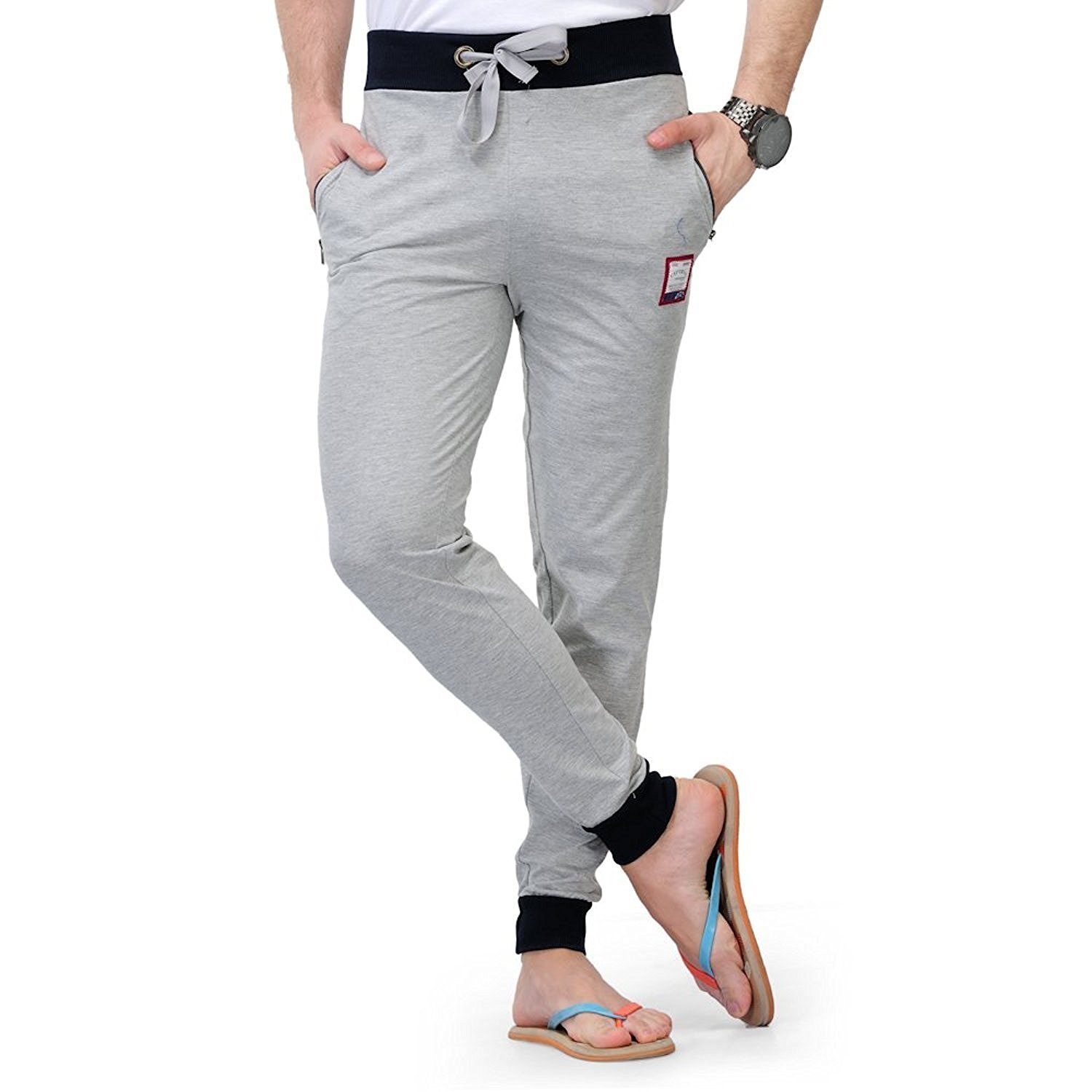 Superior FeelBlue Men's Cotton Track Pant (Light Grey)