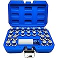 JEUCLEL 23PCS Wheel Lock Nut Key Kit - Compatible with VW, Audi, VAG - Anti-Theft Lug Nut Removal Tool
