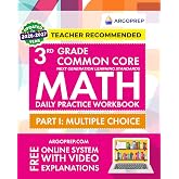 3rd Grade Common Core Math: Daily Practice Workbook - Part I: Multiple Choice | 1000+ Practice Questions and Video Explanations | Argo Brothers (Next Generation Learning Standards Aligned (NGSS))