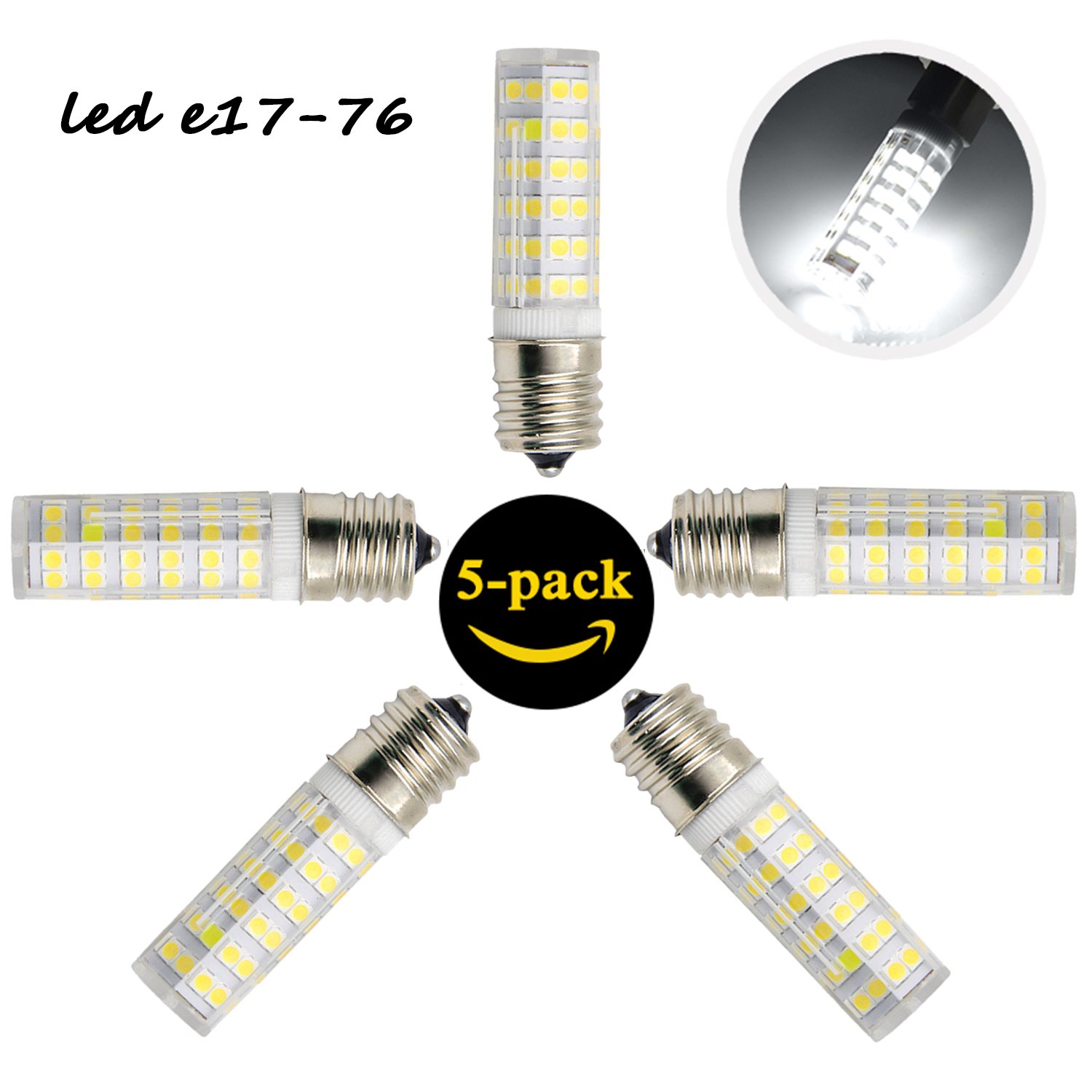 bxdgd E17 LED bombilla microondas horno luz 5 W luz 6000 K ...