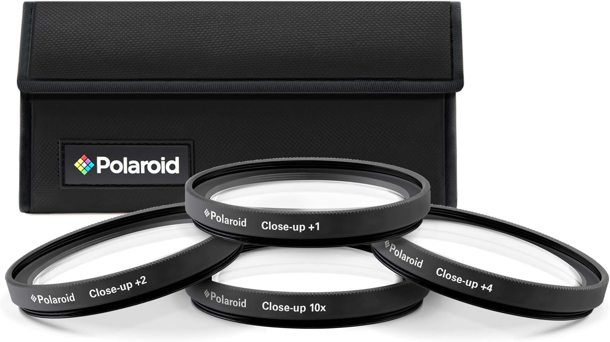 PLR Optics 72MM +1 +2 +4 +10 Close-Up Macro Filter Set with Pouch For The Nikon D5300, D5000, D3000, D3200, D5100, D5200, D3100, D7000, D7100, D4, D800, D800E, D600, D610, D40, D40x, D50, D60, D70, D80, D90, D100, D200, D300, D3, D3S, D700, Digital SLR Cameras