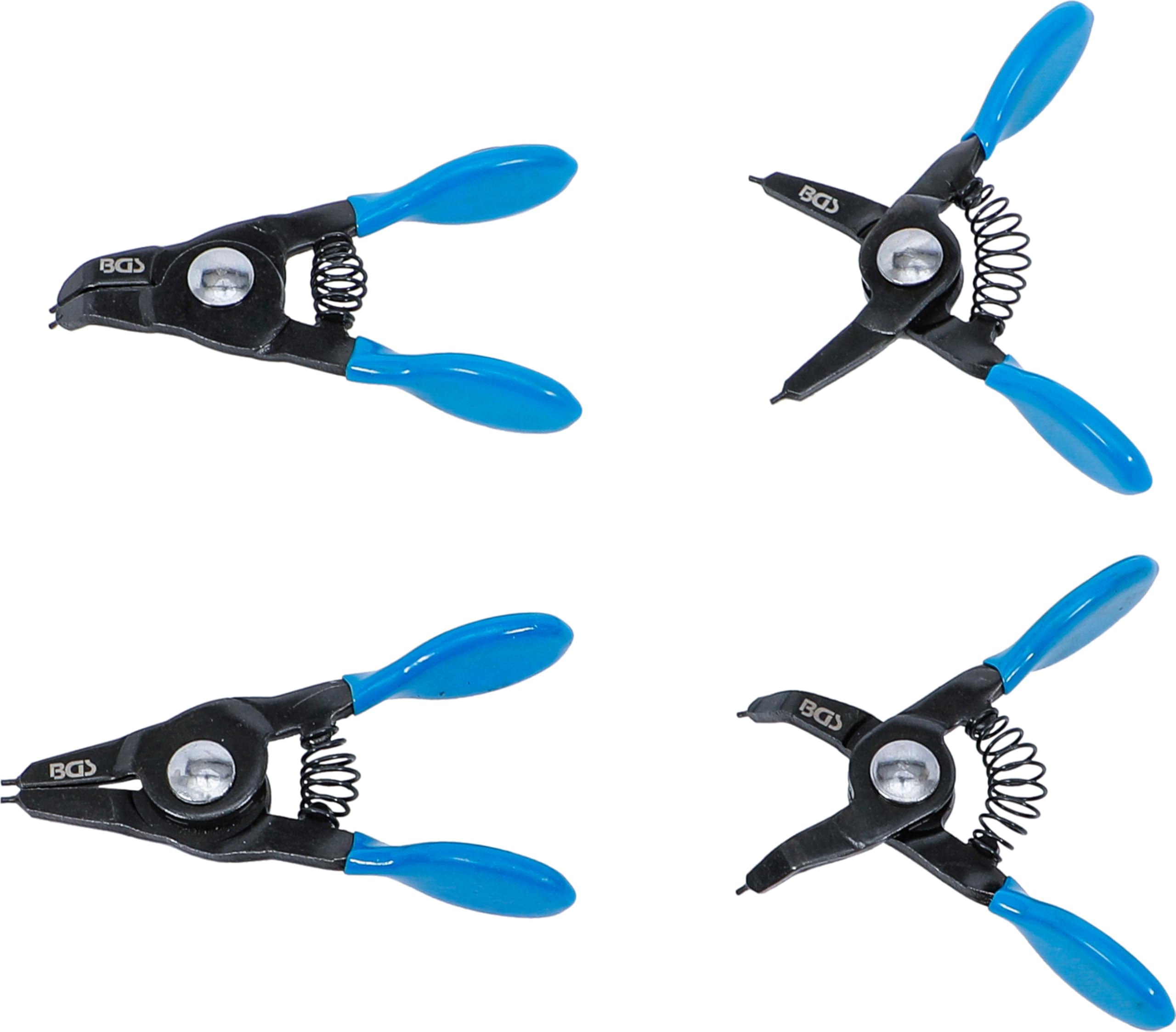 BGS 444 | Circlip Pliers Set | for small Circlips | 80 mm | 4 pcs.