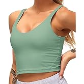 Dragon Fit Sports Bra for Women Longline Padded Bra Yoga Crop Tank Tops Fitness Workout Running Top
