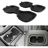 KENTUTO 3D Cup Holder Inserts for Honda CRV Accessories 2026 2025 2024 2023 | Cup Holder Coaster, Center Console Liner, Anti-dust Silicone Mat Pad, CR-V Interior Decoration, 2PCS Front &amp; Rear, Black Trim