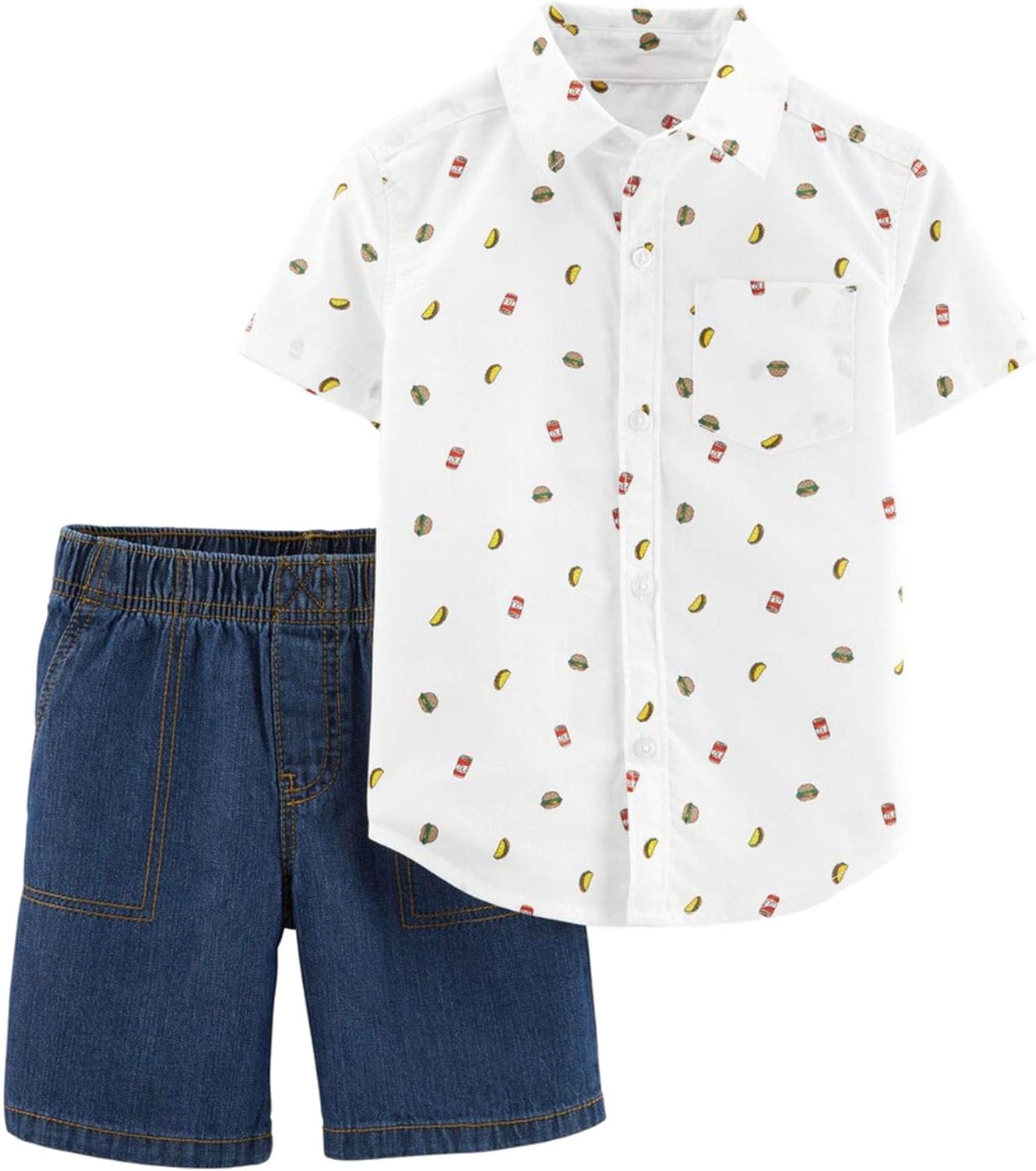 infant white button up shirt