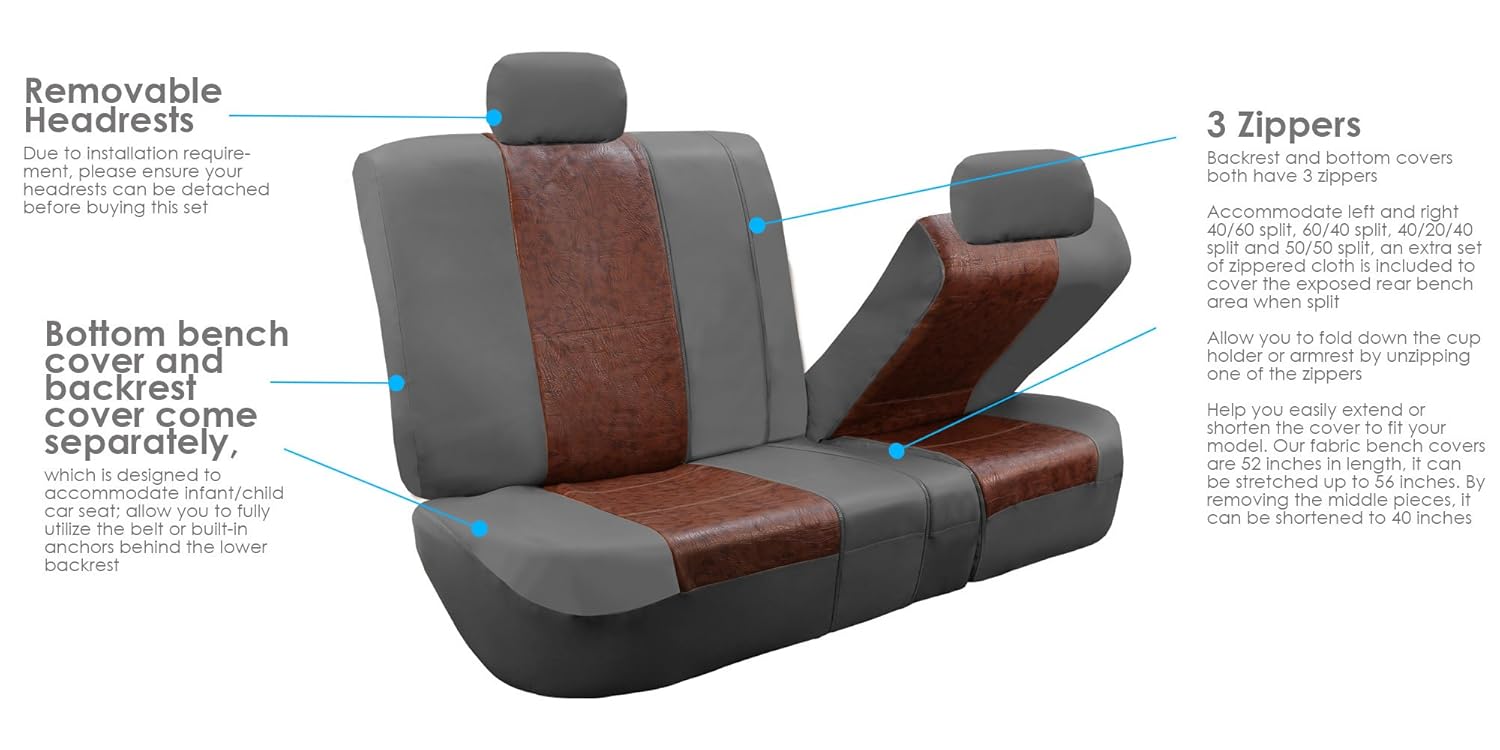 Interior Accessories Covers Suv Fh Group Fh Pu103114 High Back Royal Pu Leather Car Seat Covers Airbag Split Solid Black Fit Most Car Or Van Truck Diagenics Com