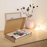 RLAVBL 25 Cardboard Boxes Brown Shipping Box 330x254x51 mm 13x10x2 in view 5