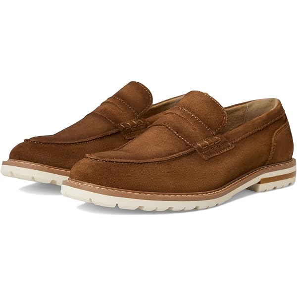 Stacy Adams Men Shoes 8.5 Marlowe Penny Slip-on Loafer Split Toe Suede‎ Leather Stacy Adams Men‎ Shoes 8.5 Marlowe Penny Slip-on Loafer  main image 2