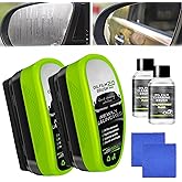 Oil-Free Car Glass Brushes, Upgrade 2.0 Clear Vision Glass Cleaner, Oil Film Cleaning Brush for Automotive Windows, Clearvision Cars Windshield Cleaner Tool, Universal Cleaning Wipe Board (2 SET)