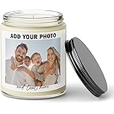 Candle Maker Dude Custom Photo Candle – Add Your Own Photo & Text, Choose from 40+ Scents, Hand Poured in North Carolina – Perfect for Birthdays, Anniversaries, Christmas, Weddings & More