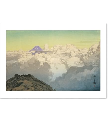Hasui Kawase “Motohakone Minami Sanso Scenery Seeing Fuji from The