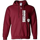 UGP Campus Apparel NCAA Vertical Block LC, Team Color Zip Hoodie, College, University