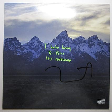Kanye West Autographed Signed Ghost Town Ye Vinyl Album Proof Jsa Kid Cudi Yeezy At Amazon S Sports Collectibles Store