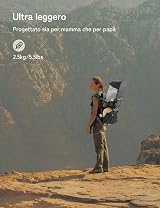 besrey Baby Backpack Carrier Toddler Hiking Carrier with 3-Height Seat Black view 8
