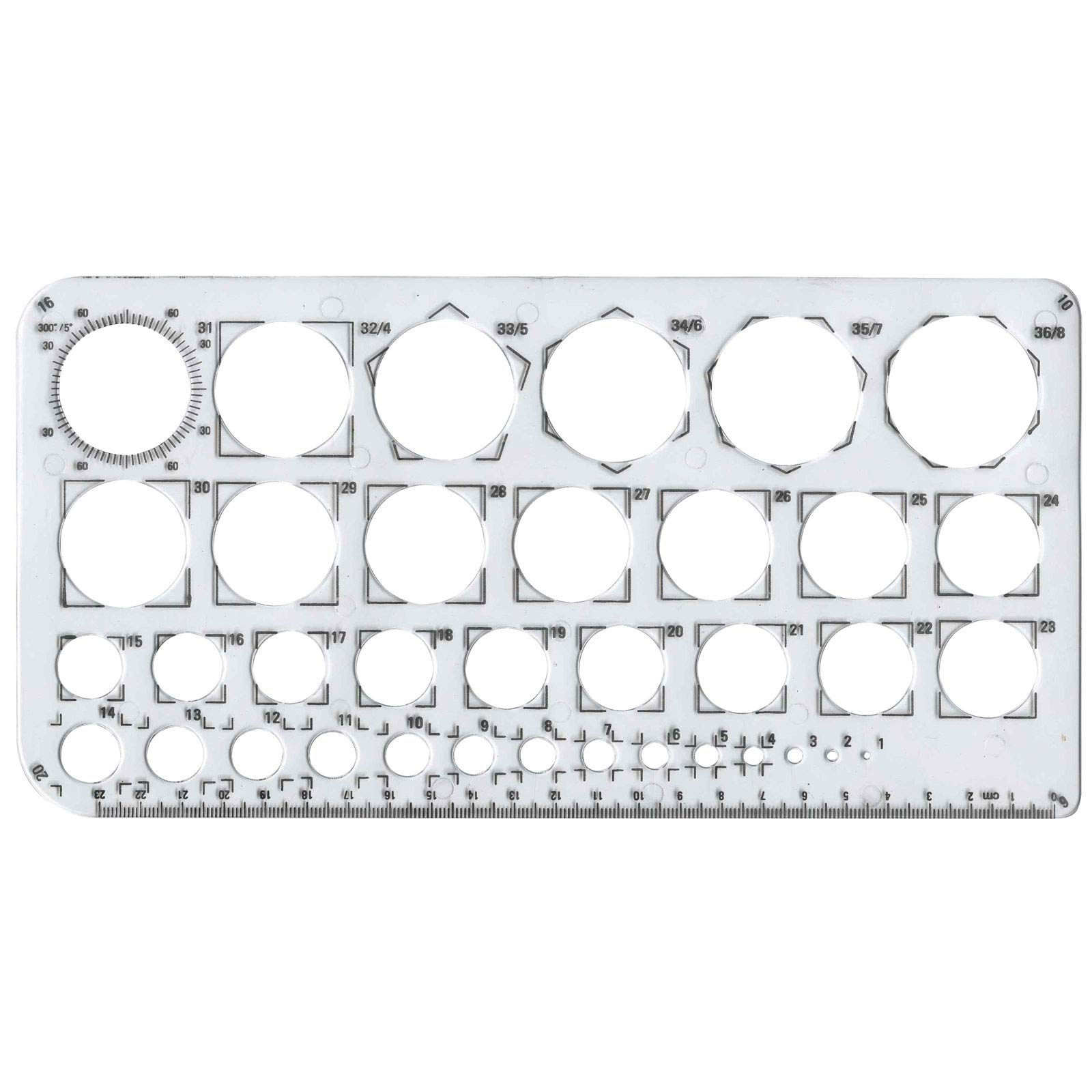 Major Brushes Circle Template Stencil