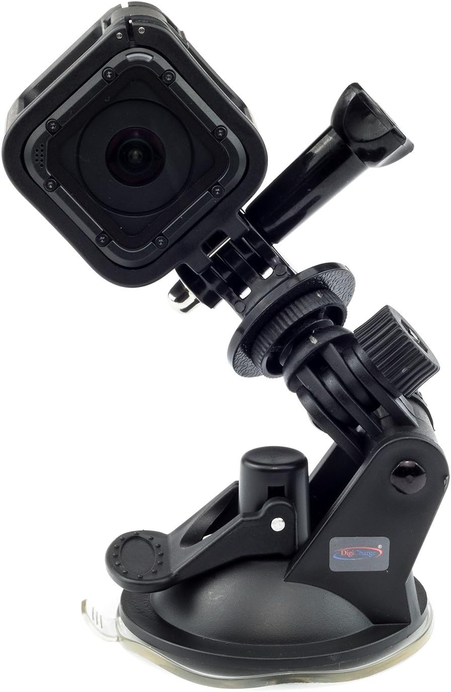 Digicharge Suction Cup Car Mount Holder For GoPro Lit Hero Hero13 13 Hero12 12 Max 2 / DJI Osmo Action 5 / Session Mini Hero 11 Mini 10 9 8 7 Akaso Apexcam Vemont Action Camera Cam Go Pro