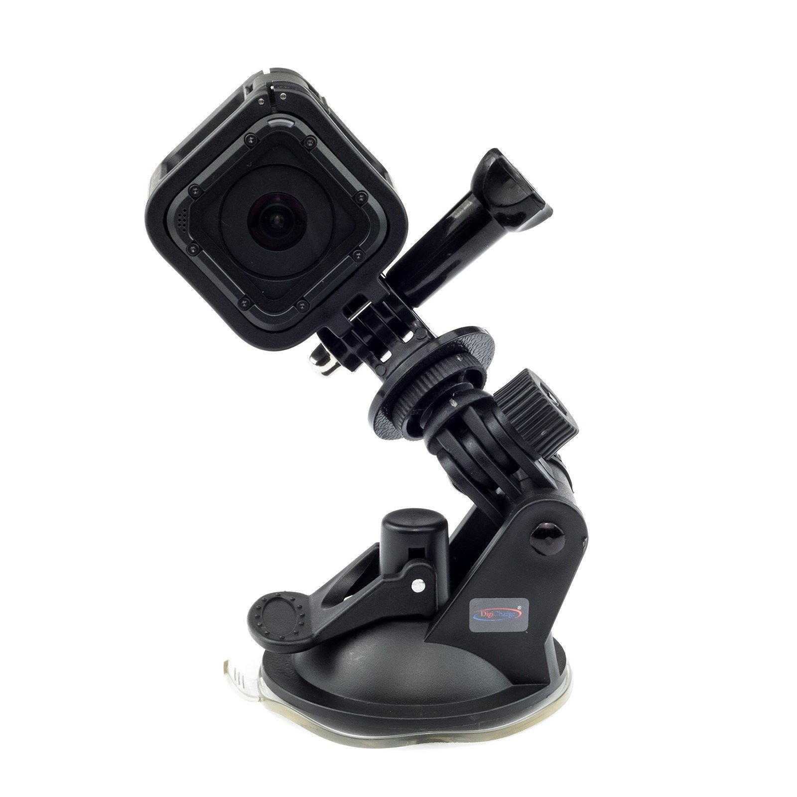 Digicharge Suction Cup Car Mount Holder For GoPro Lit Hero Hero13 13 Hero12 12 Max 2 / DJI Osmo Action 5 / Session Mini Hero 11 Mini 10 9 8 7 Akaso Apexcam Vemont Action Camera Cam Go Pro