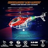 TERRAMUS Remote Control Helicopter 2.4GHz 3.5 Channel with Gyro LED Lights view 5