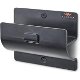 Ladder Hook - Black Heavy Duty Garage Wall Hanger - Utility Tool Storage | Sleek and Durable Wall Mounted Hook for Ladders, Folding Chairs and Step Stools, Helps Organise Home, Garage or Shed