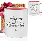 Funny Retirement Mug Gift for Women, Happy Retirement - A Wise Woman Once Said Im Outta Here Coffee mug, Birthday Christmas Retired Mugs Gifts Ideas for Mom Grandma, Female Teacher Nurse Coworkers-84