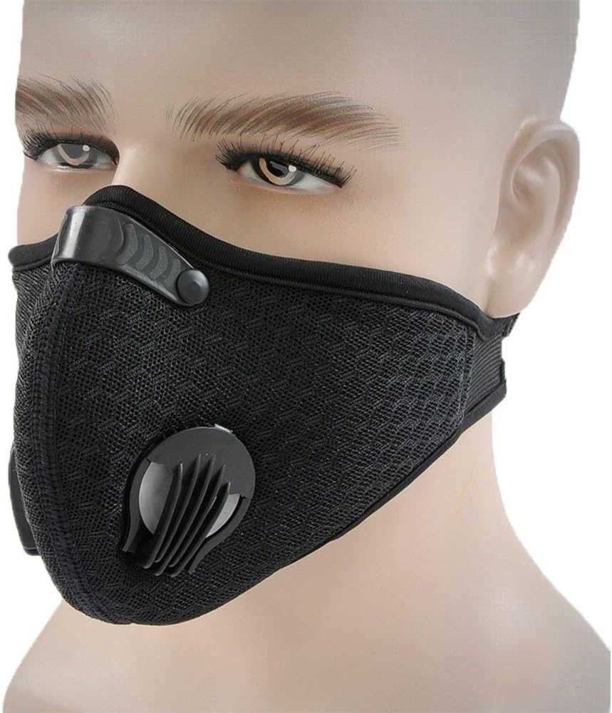 Topnisus Anti Pollution Dust Mask with Filter for Cycling Running Outdoor Activities Dustproof Cycling Mask