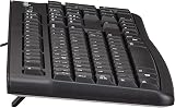 Logitech K120 Wired Keyboard UK Layout Black USB Plug and Play view 3