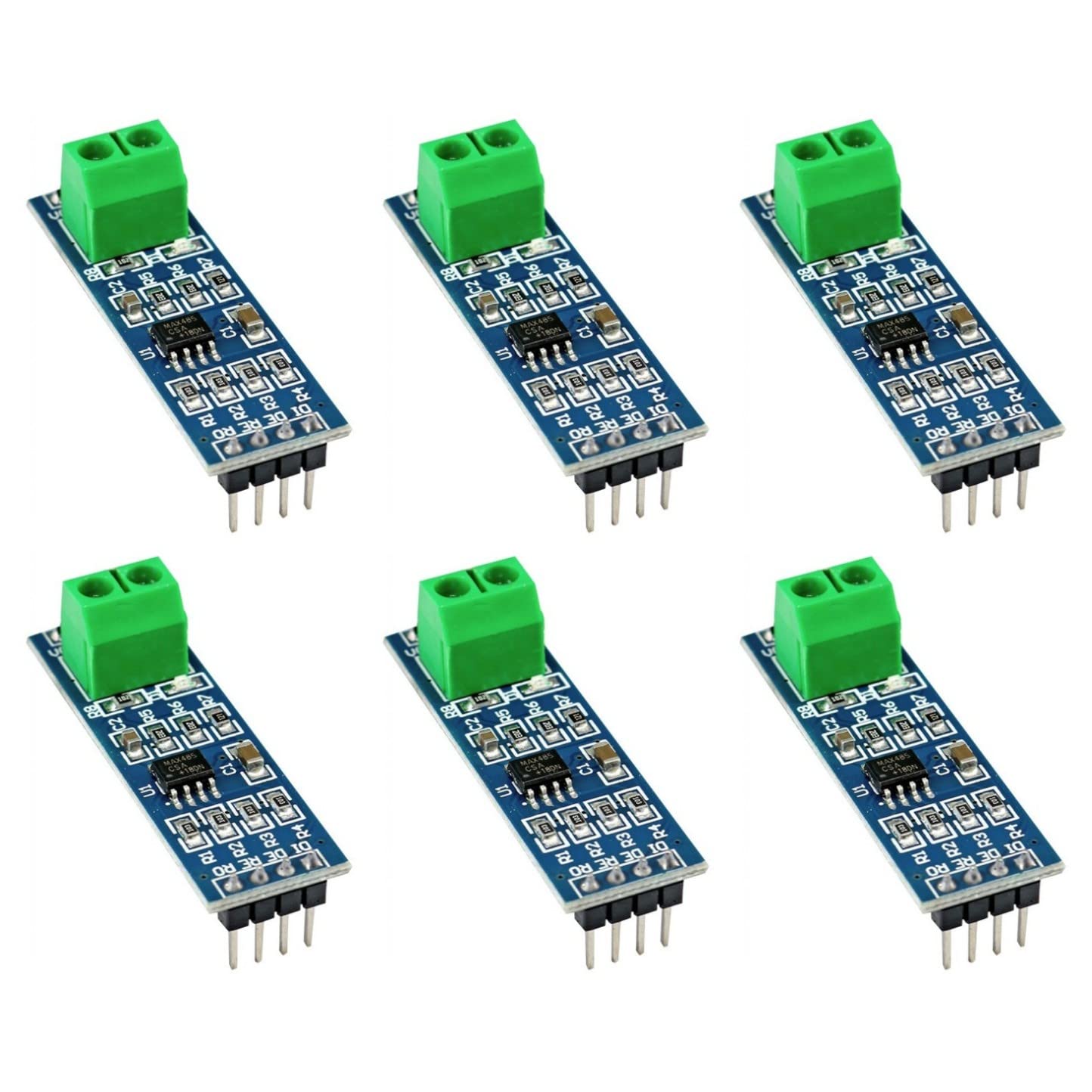 JZK 6 Pcs 5V MAX485 / RS485 Module, TTL to RS-485 Module, MCU Development Board