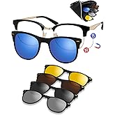 LEXNHOM Magnetic Clip on Sunglasses for Men