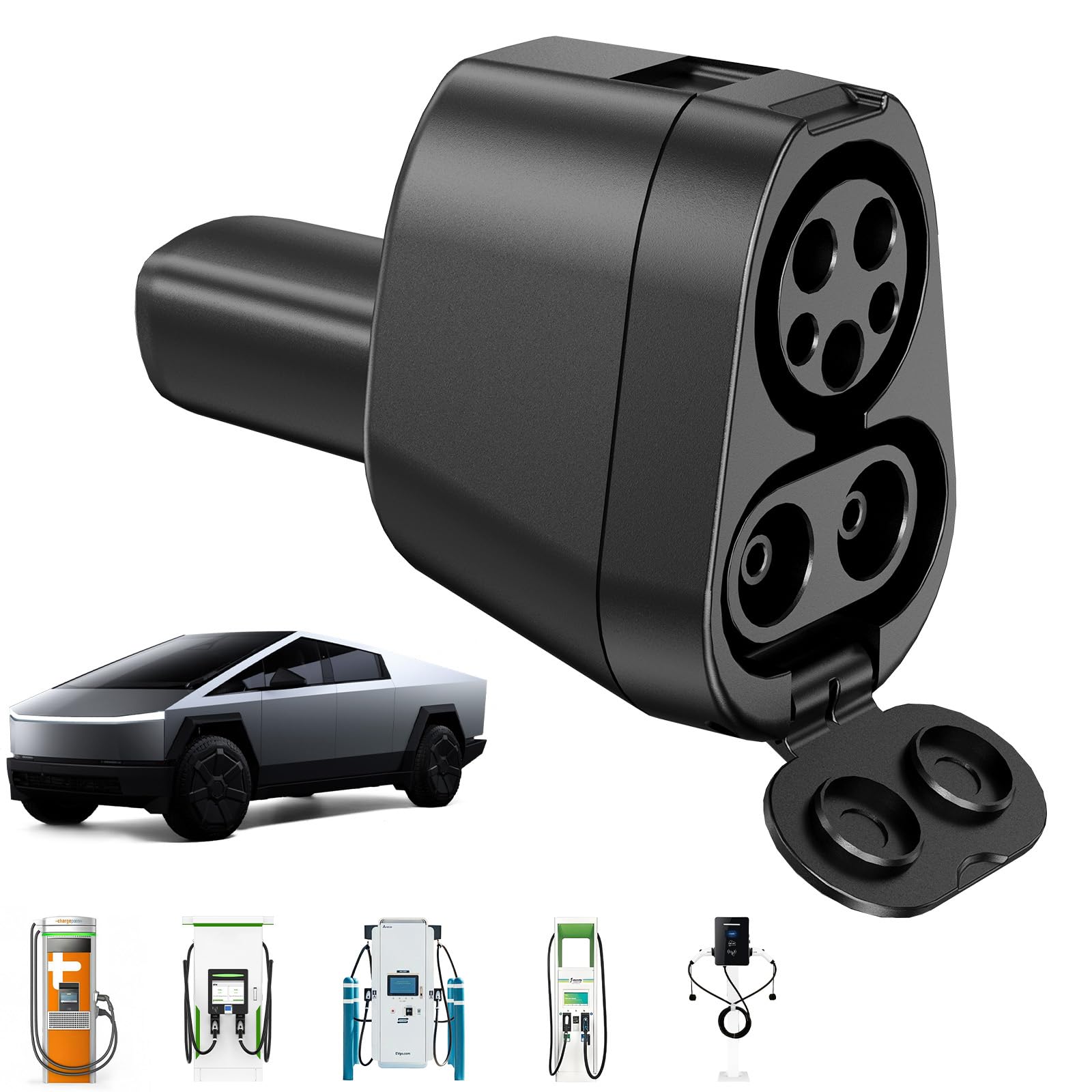 Photo 1 of Upgraded CCS1 to Tesla Charger Adapter for Cybertruck & All Tesla Models, MAX (DC 250KW/500V, AC 240V/80A) 2In1 CCS & J1772 to Tesla Adapter for Level 3/2/1 Charging Stations