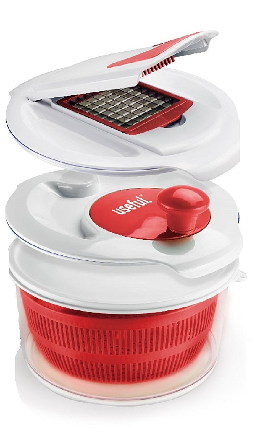 Useful. UHSM183 Salad Spinner with Chopper (Red) Kitchen