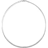 Edforce Stainless Steel Italian Omega Chain Necklace