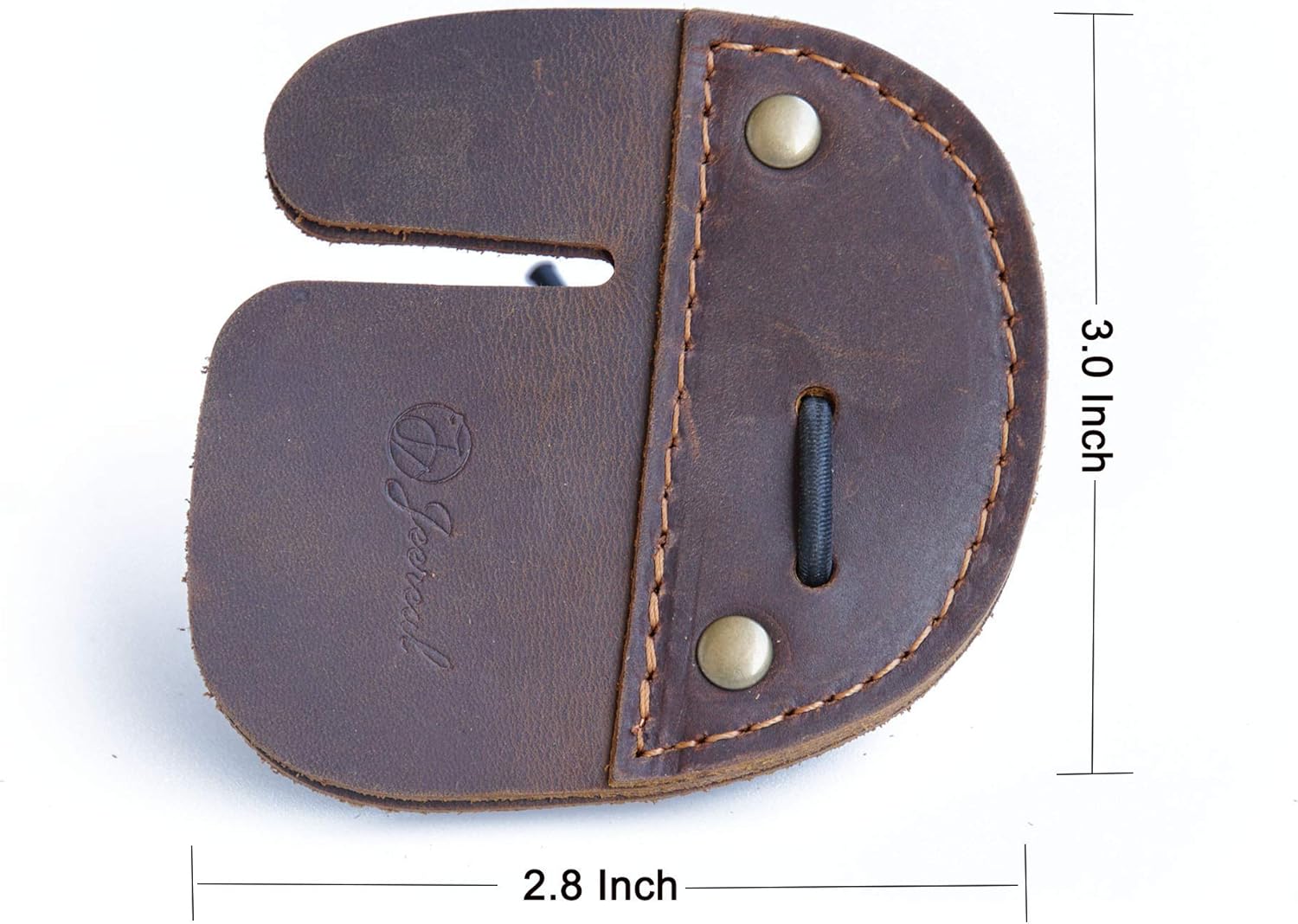 Jeereal Leather Archery Finger Tab, Fingers Protector, Shooting Practice Gear for Shooting Bow Arrow (Dark Brown) : Sports & Outdoors